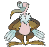Gif animé vautour parade